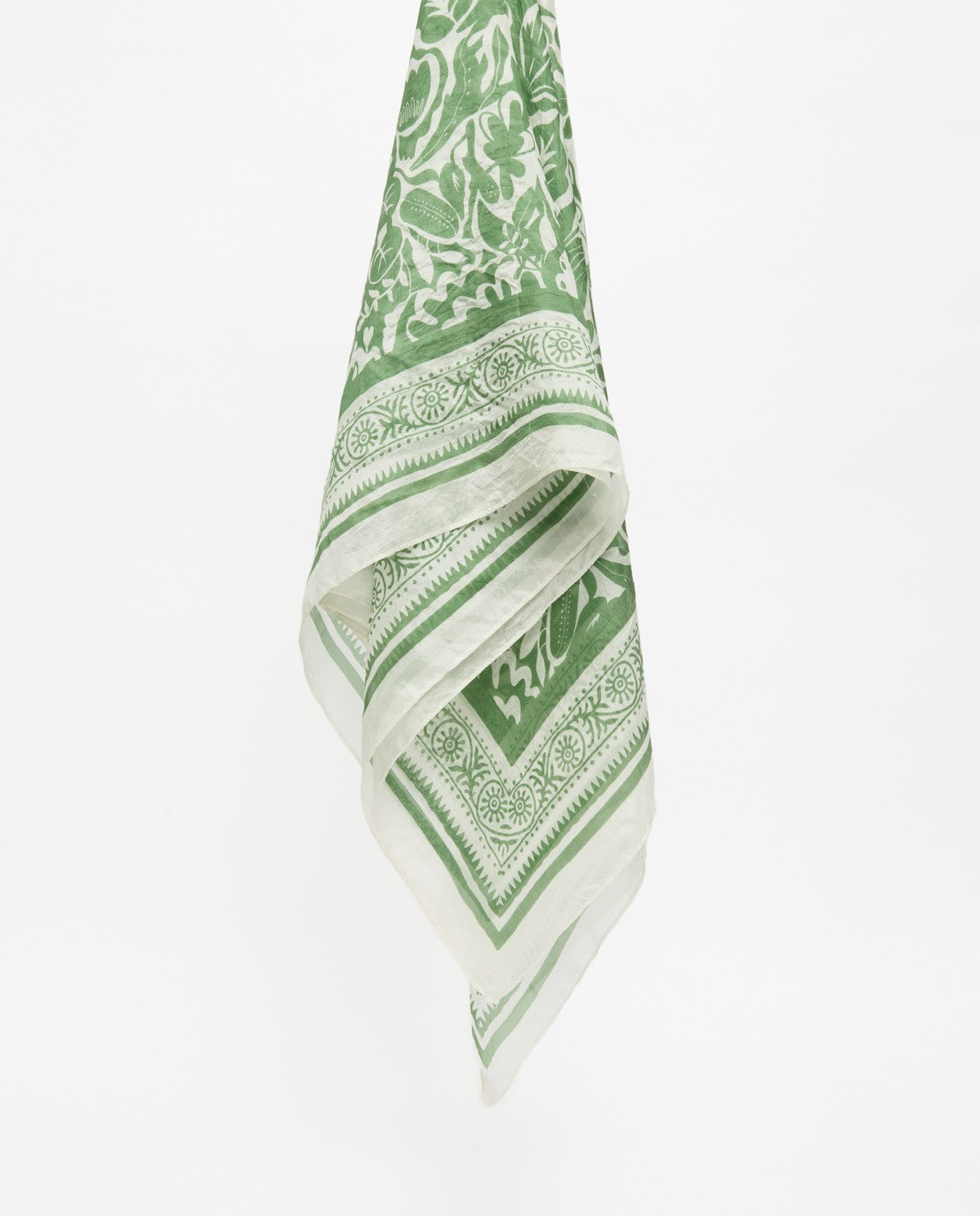 Green Silk Scarf