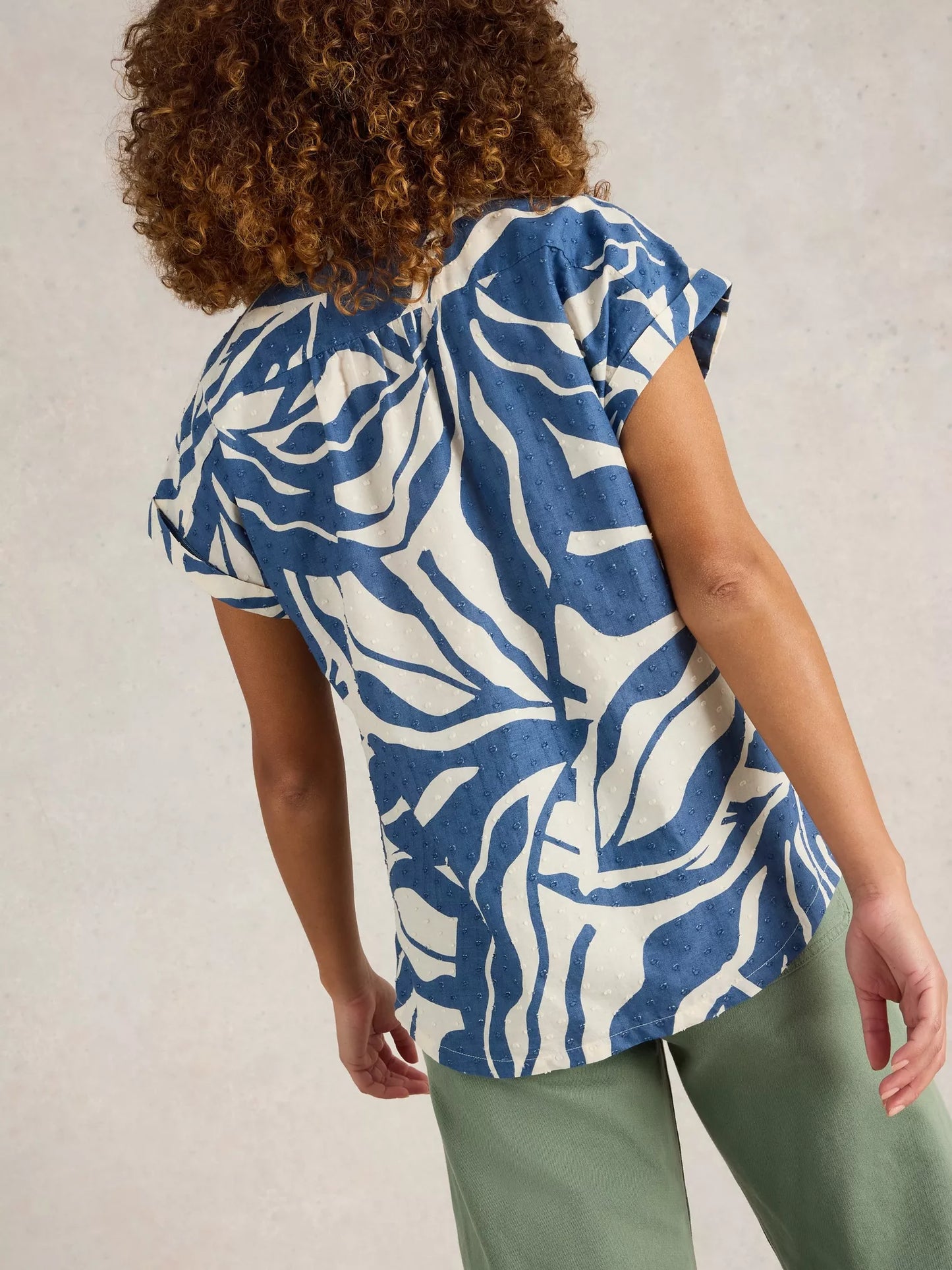 Ellie Organic Cotton Shirt - Blue