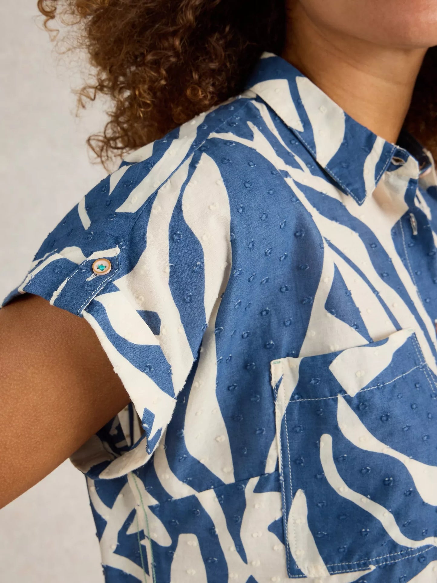 Ellie Organic Cotton Shirt - Blue