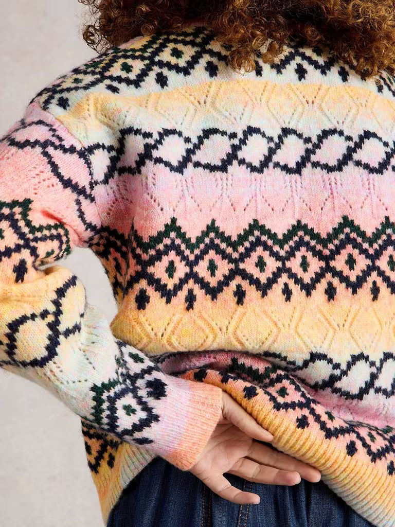 Space Dye Pointelle Jumper