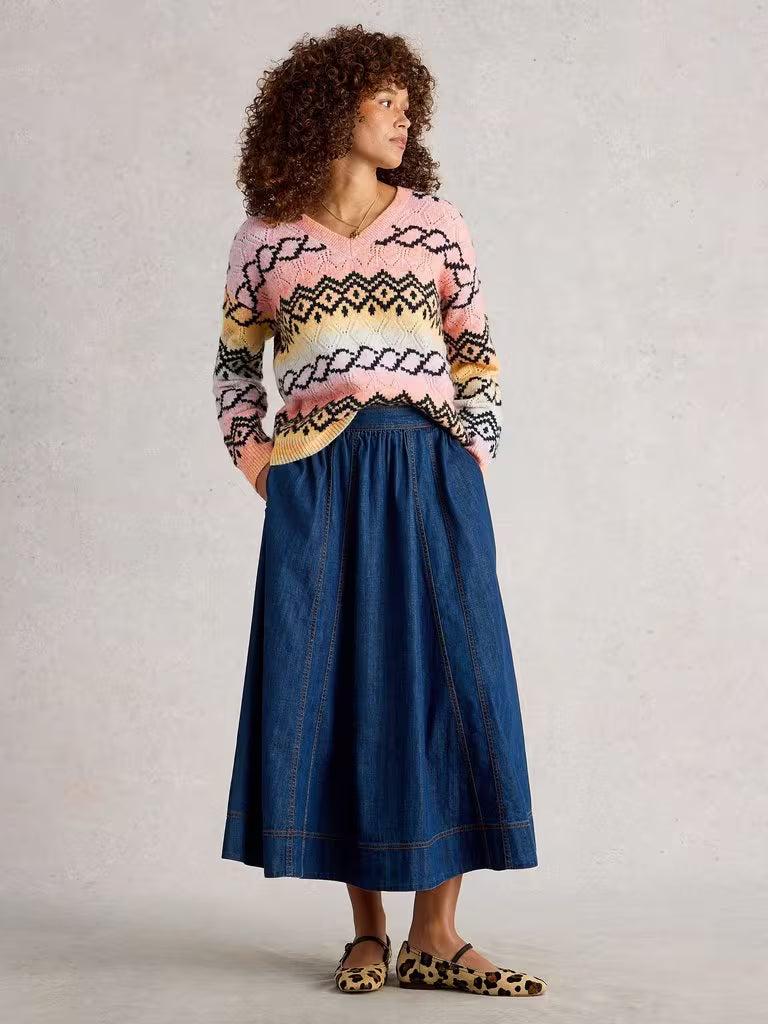 Space Dye Pointelle Jumper