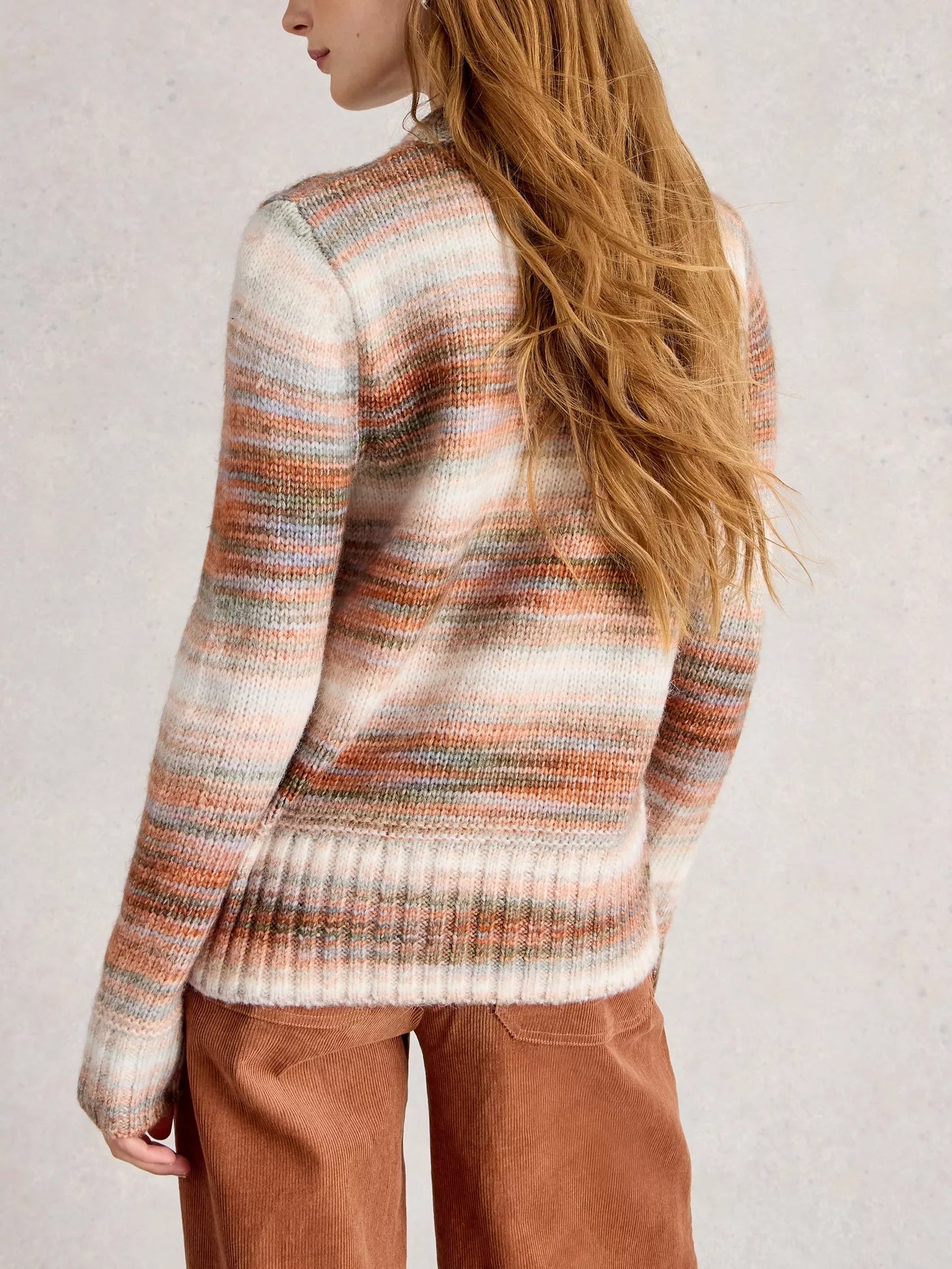 Sabrina Space Dye Jumper  - Autumnal colours