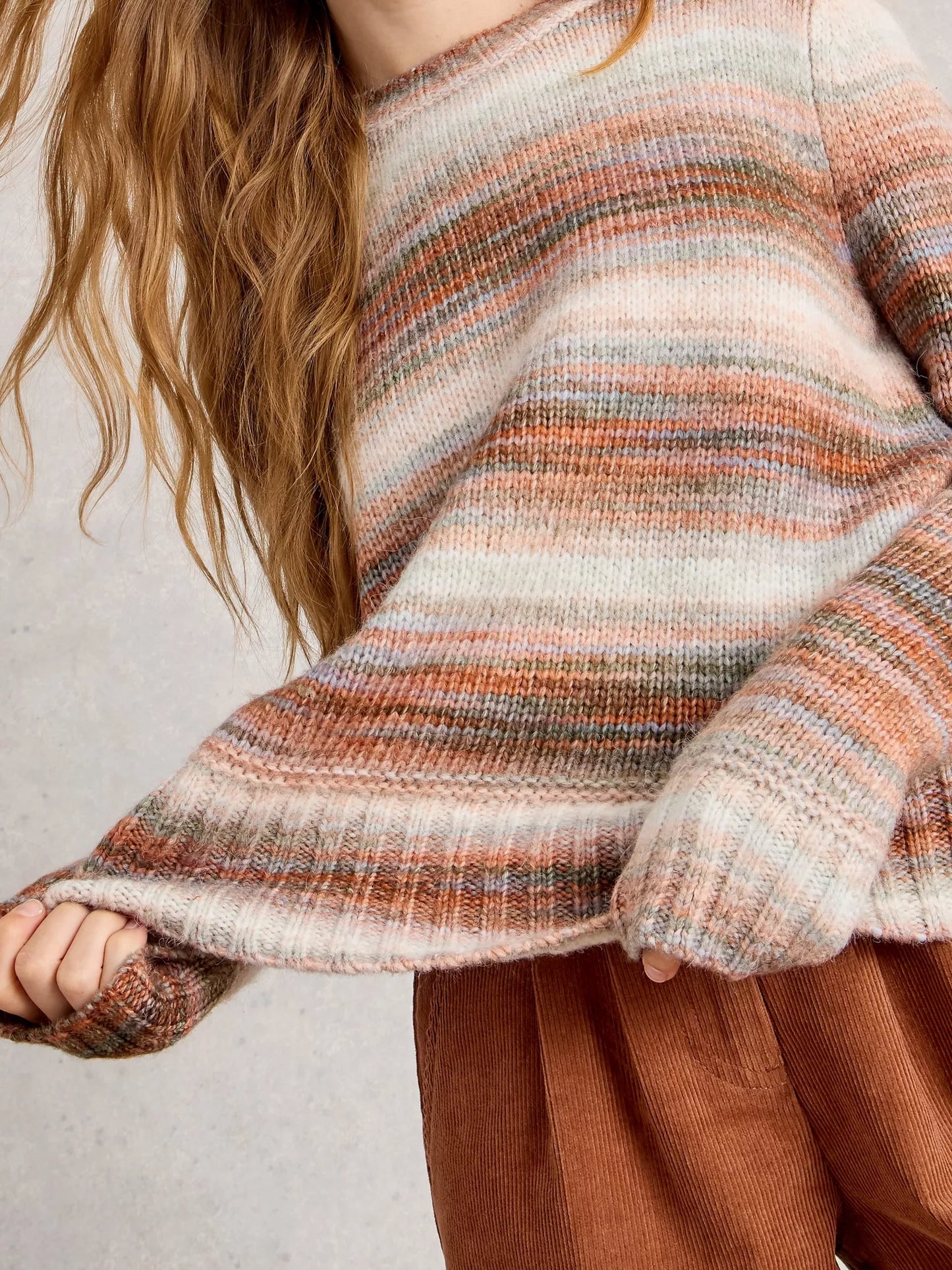 Sabrina Space Dye Jumper  - Autumnal colours