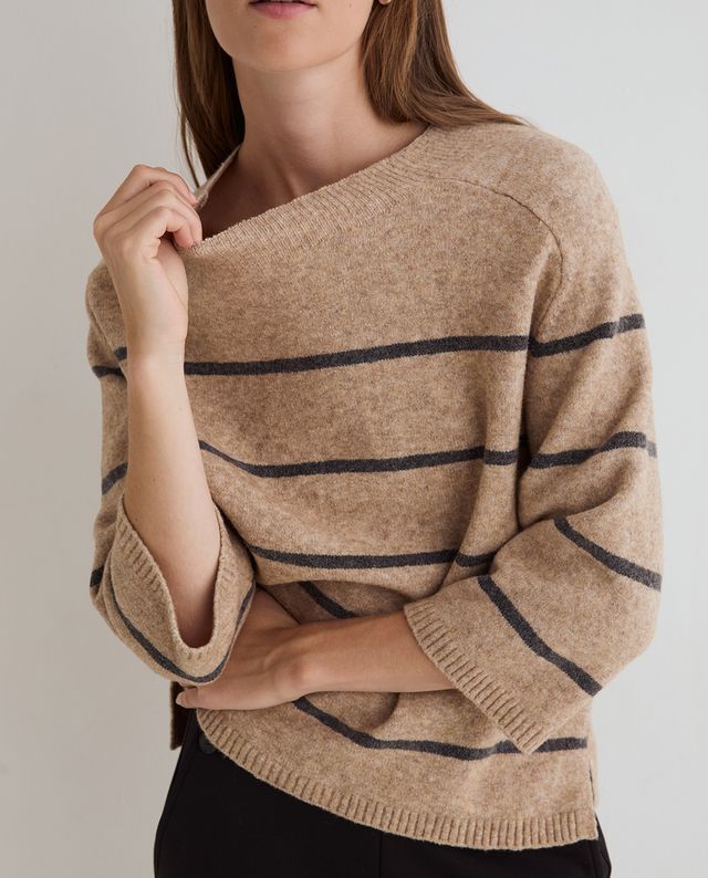 Beige & Grey Knit