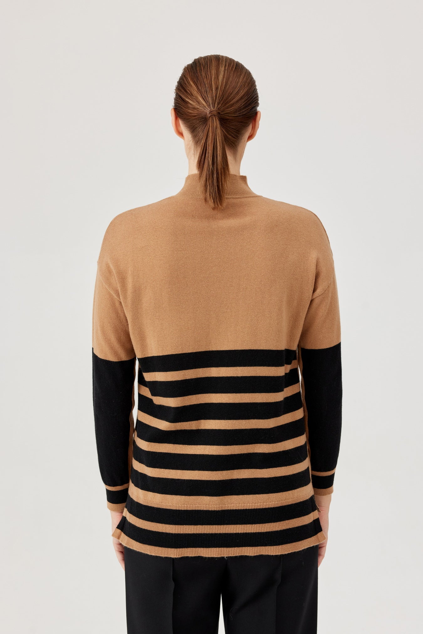 Camel/Black Stripe Sweater
