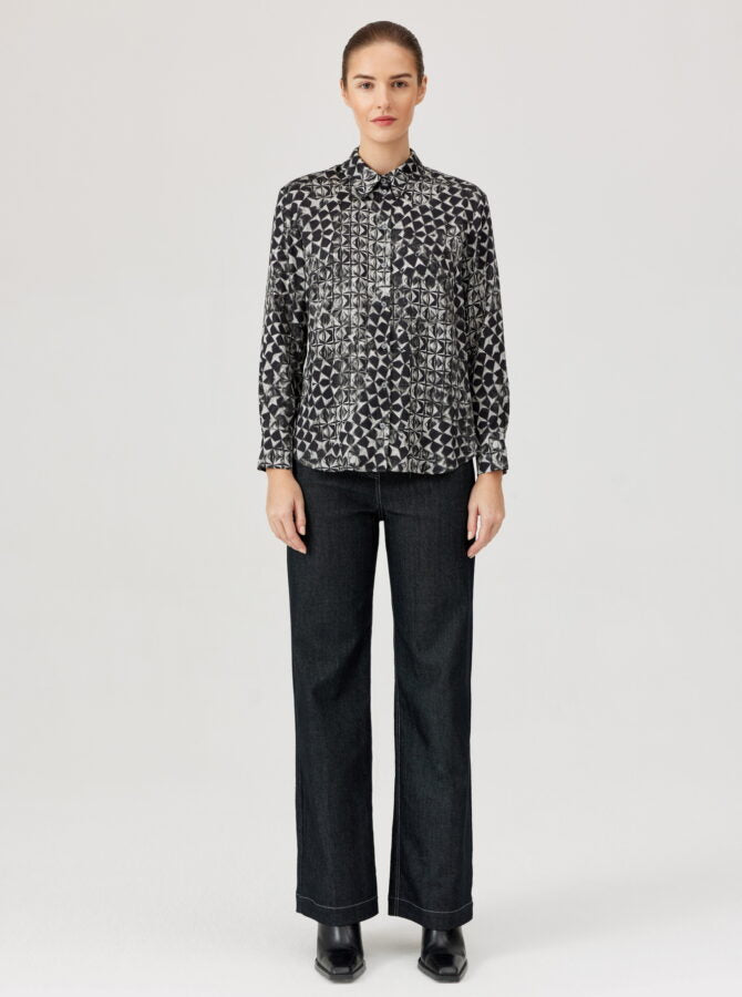 Geometric Printed Blouse