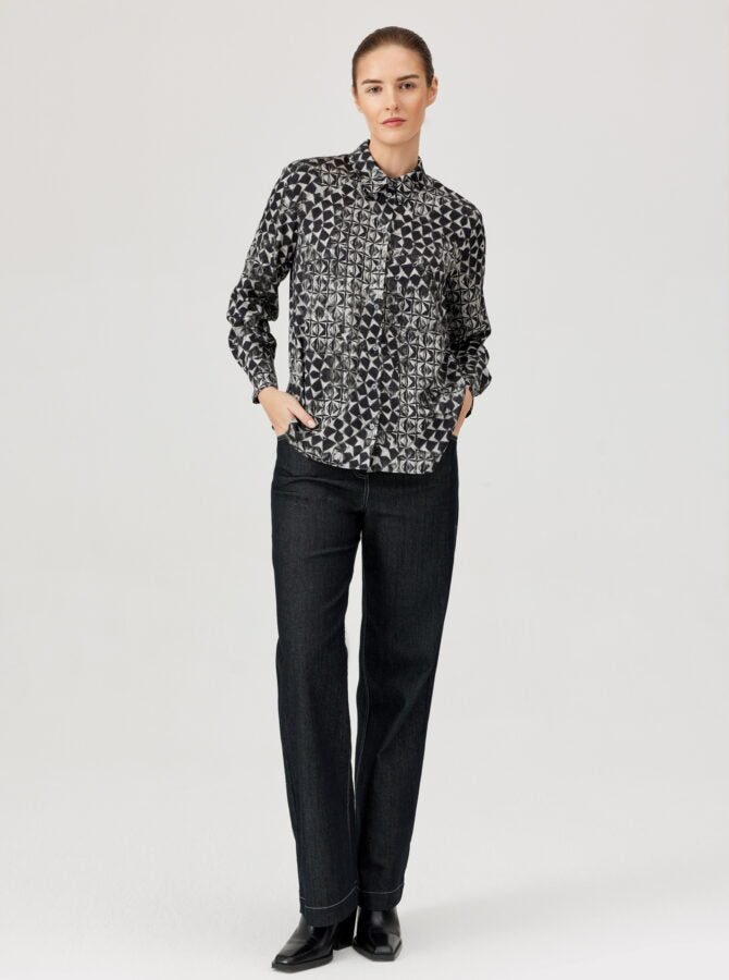 Geometric Printed Blouse