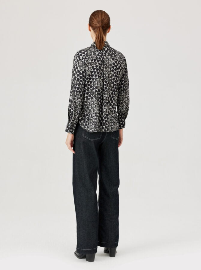 Geometric Printed Blouse