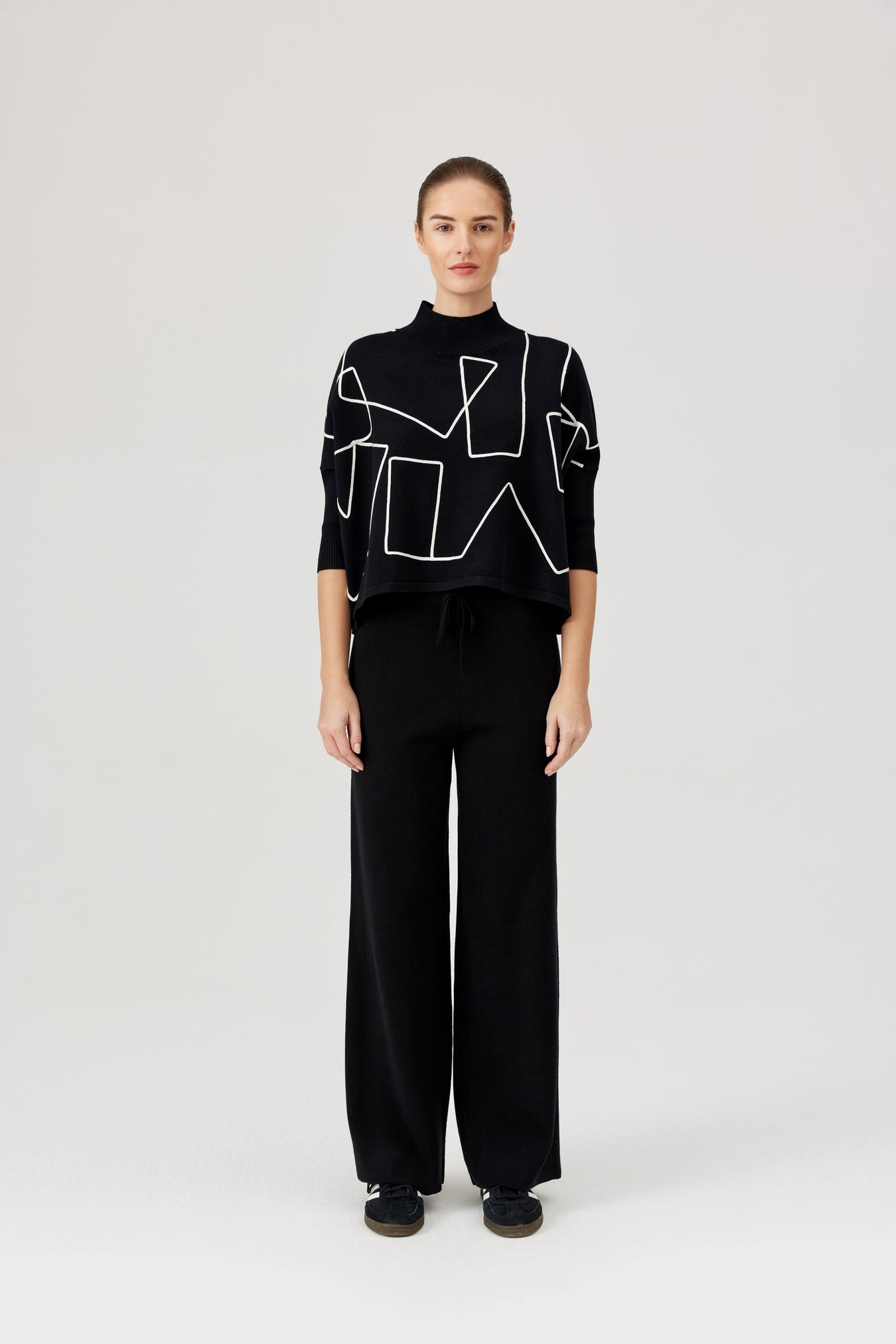 Geometric Print Jumper
