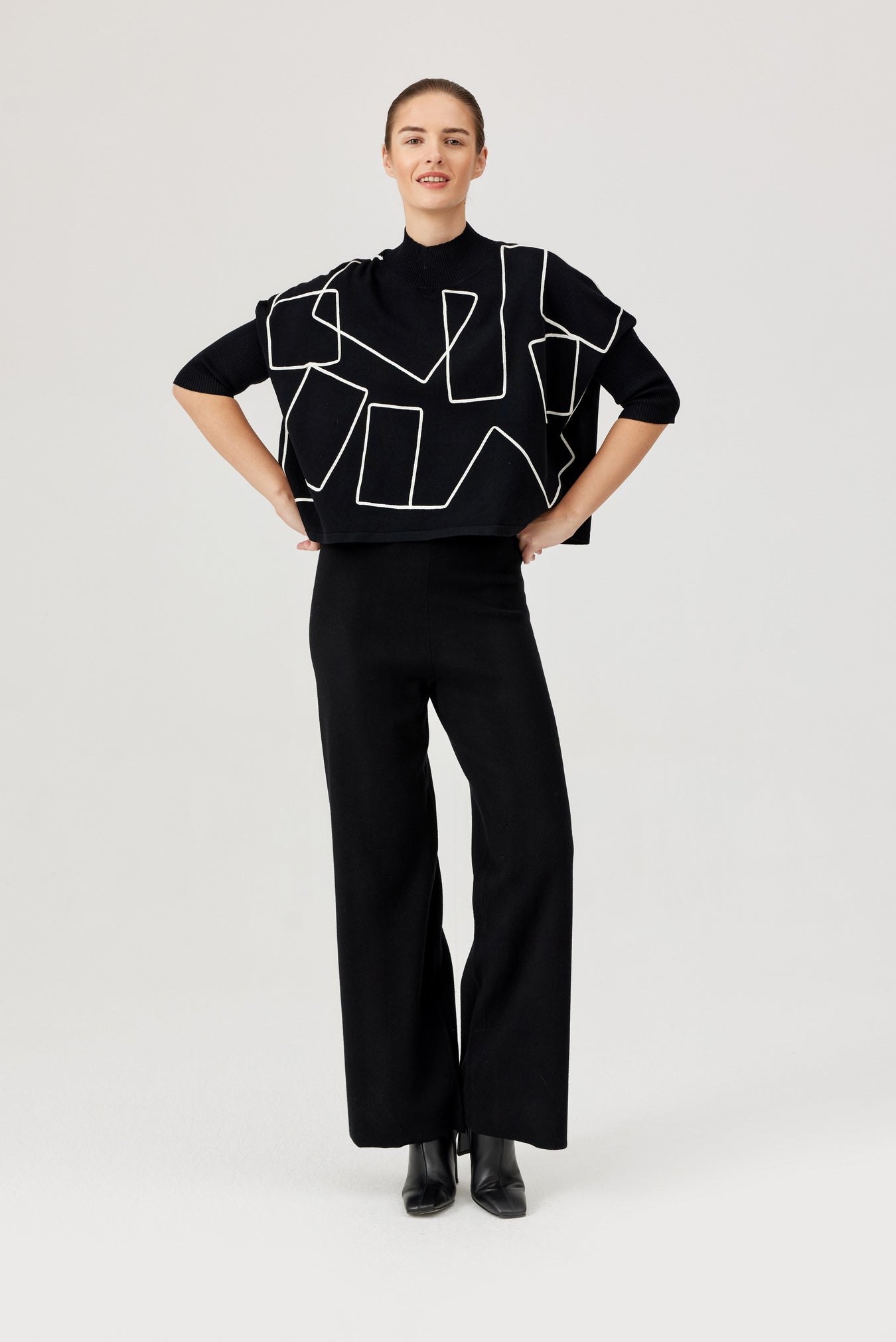 Geometric Print Jumper