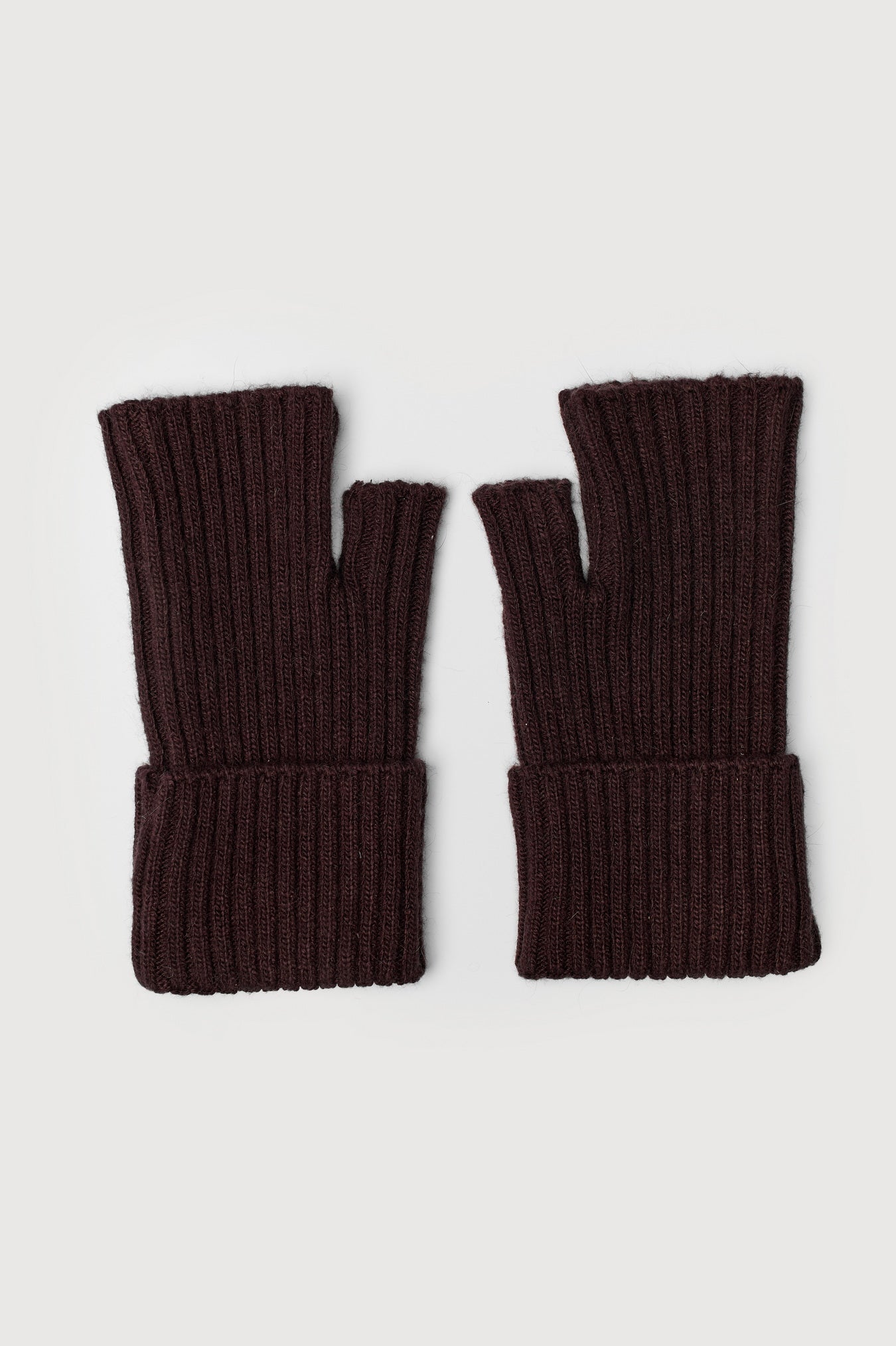 Fingerless Gloves - Brown