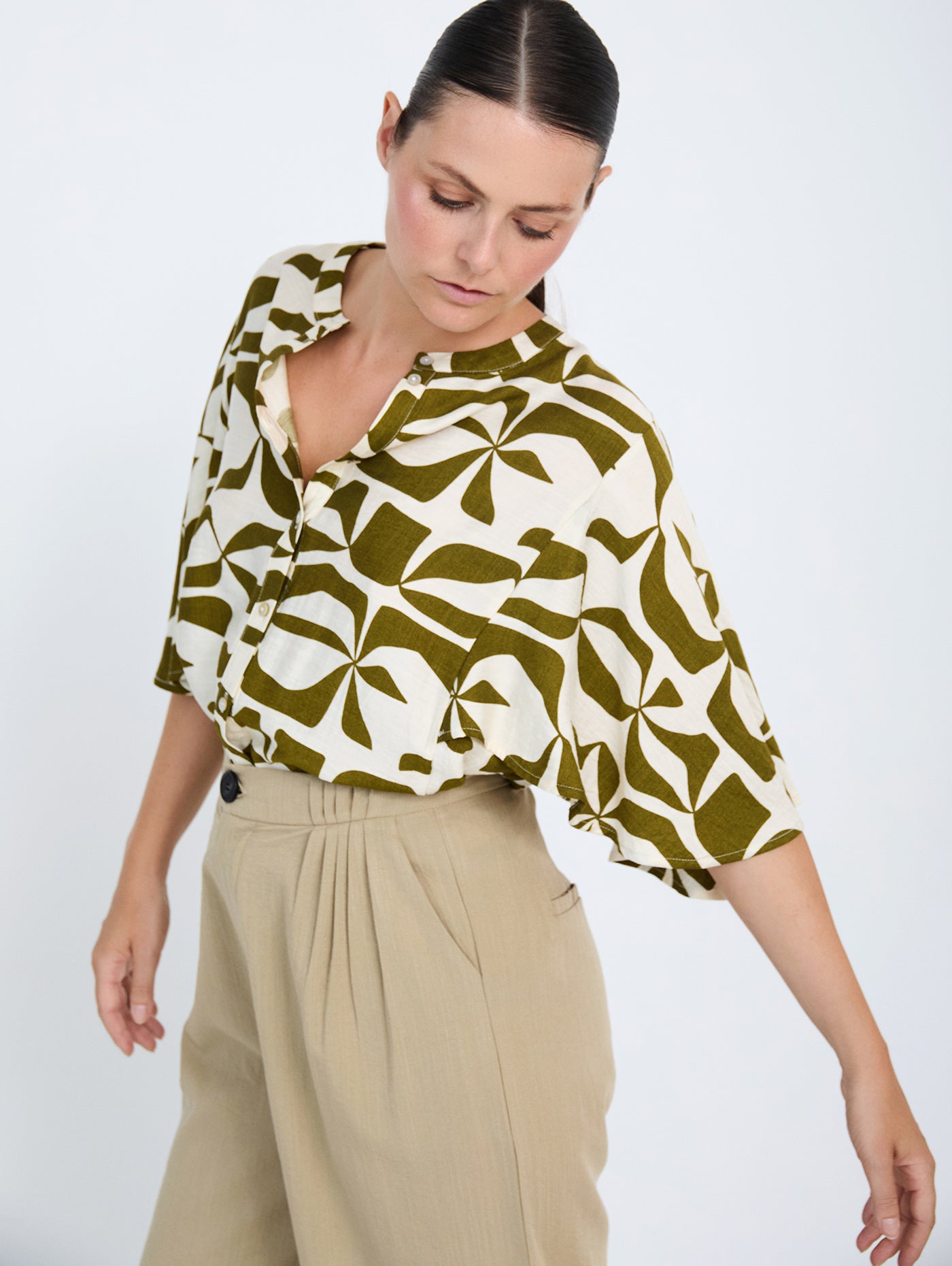 Skatie Blouse - Khaki