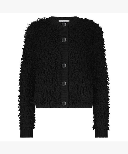 Black Loop Cardigan