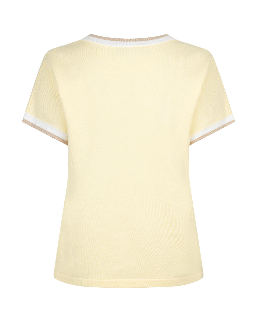 Jerri V Neck summer Knit - Lemon