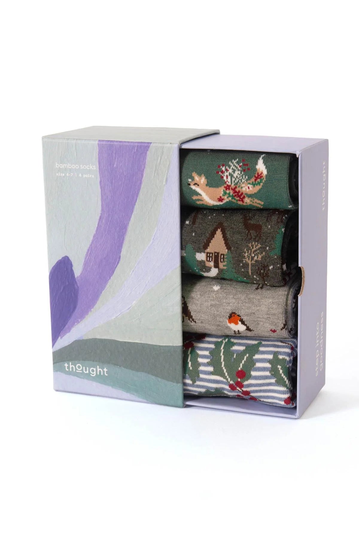 Bamboo Socks in a Box - Winter Wonderland