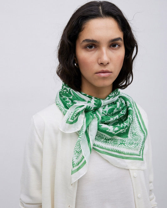 Green Silk Scarf