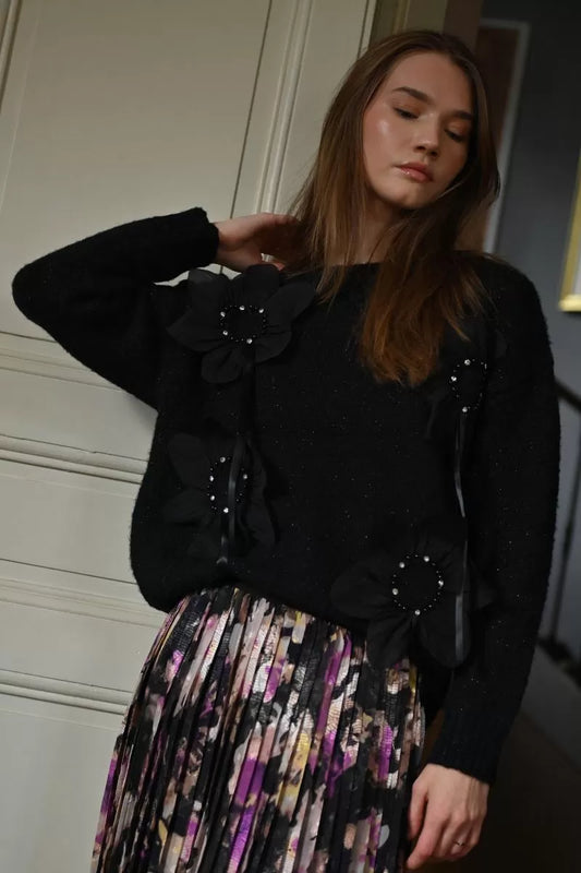 Embossed Floral Knit