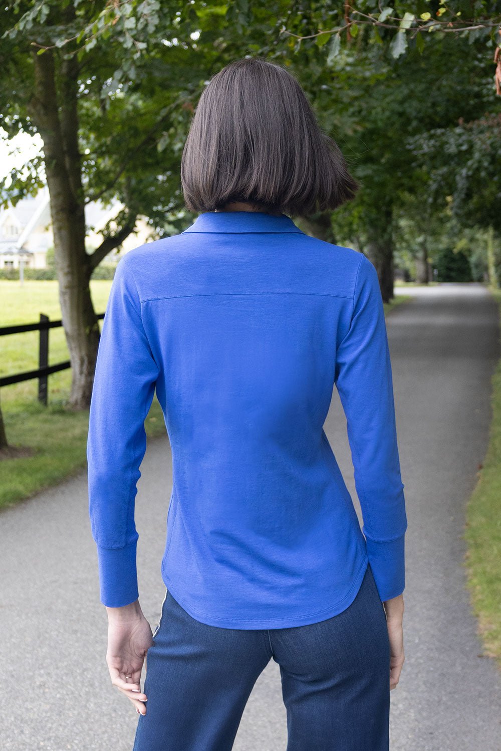 Izzy Cotton Shirt - Electric Blue