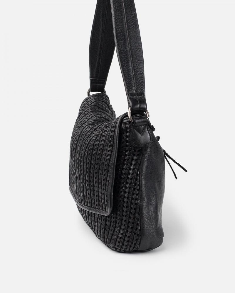 Moville Leather Handbag - Black