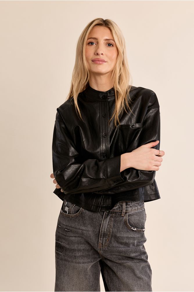 Faux Leather Jacket
