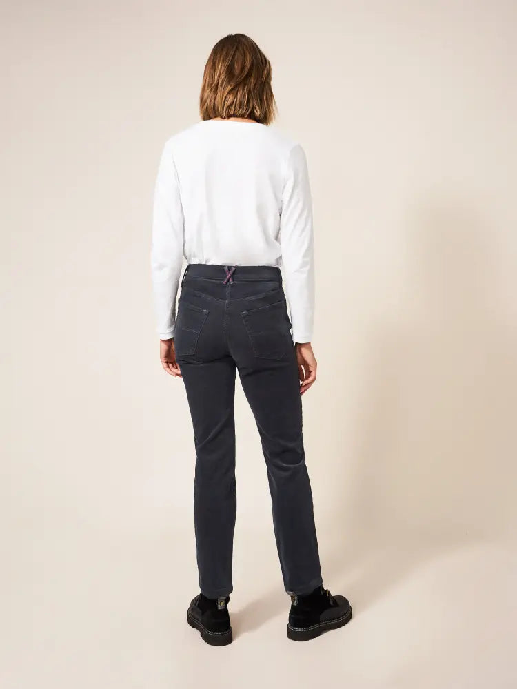 Brooke Cord Trouser - Dark Grey