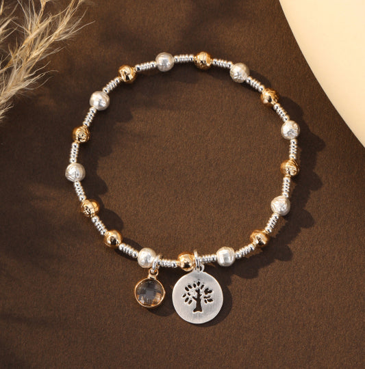 Two Tone Peace bracelet