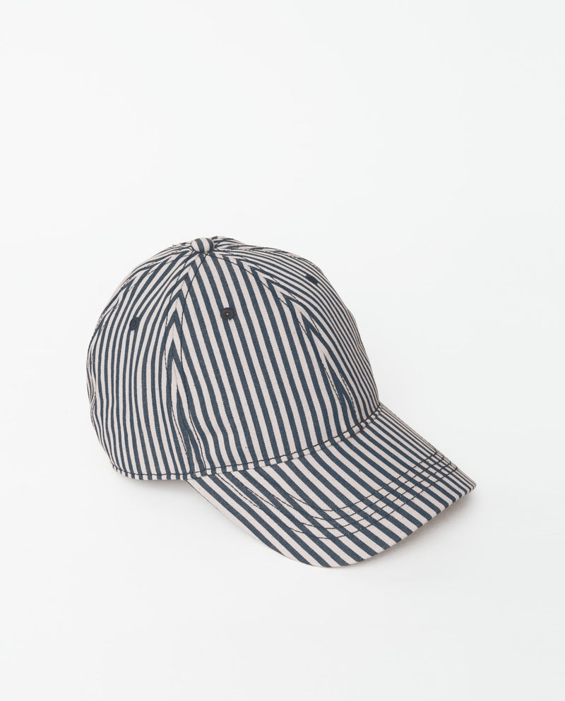 Navy Stripe Cap