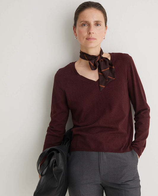 Maroon Organic Cotton Sweater