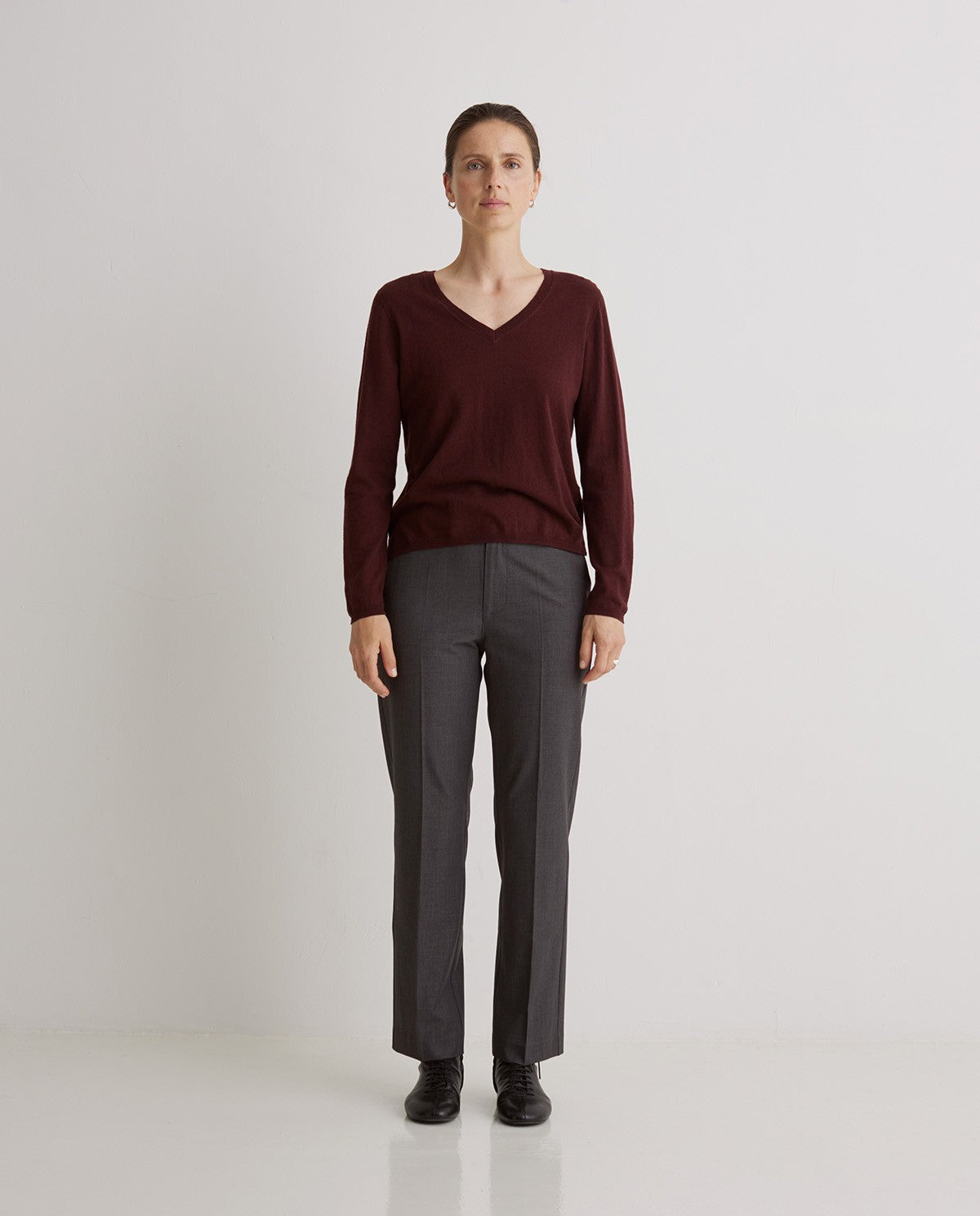 Maroon Organic Cotton Sweater