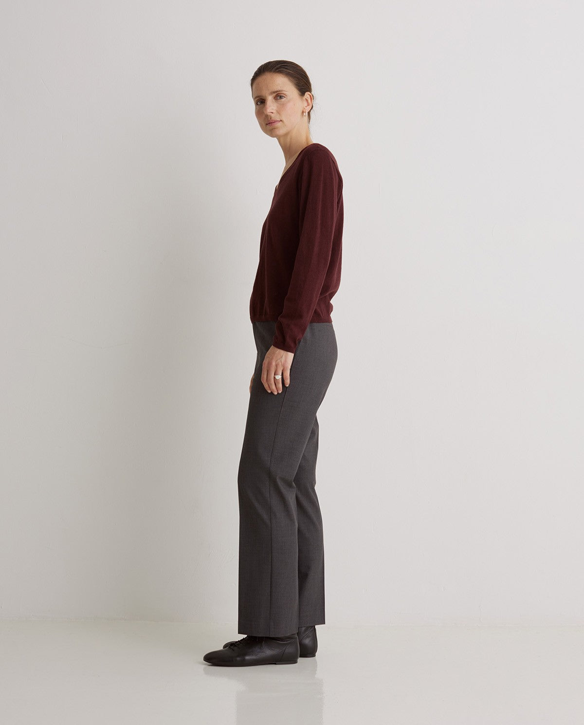 Maroon Organic Cotton Sweater