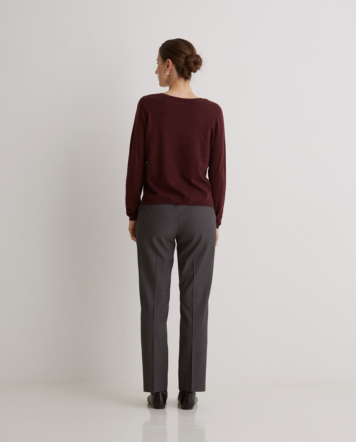Maroon Organic Cotton Sweater