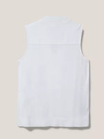 Celia Jersey Mix Shirt   - White