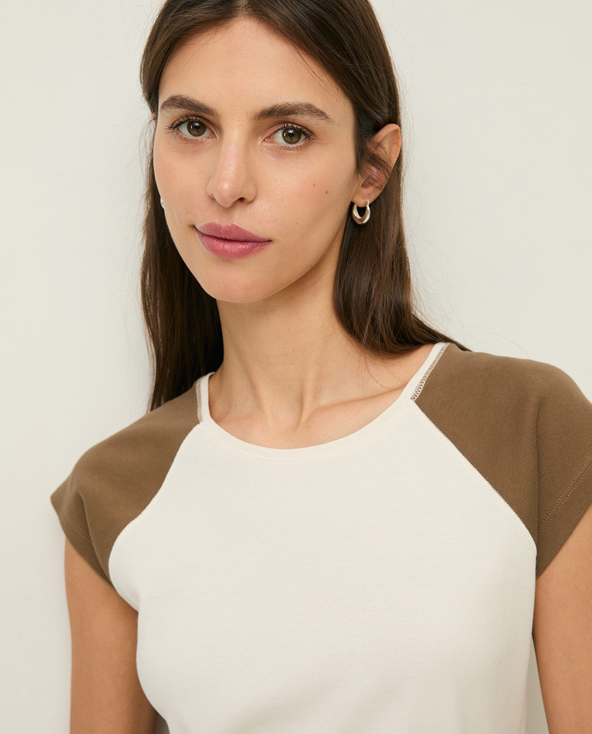 Two Tone Tee - Khaki