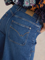 Tia Wide Leg Denim - Denim