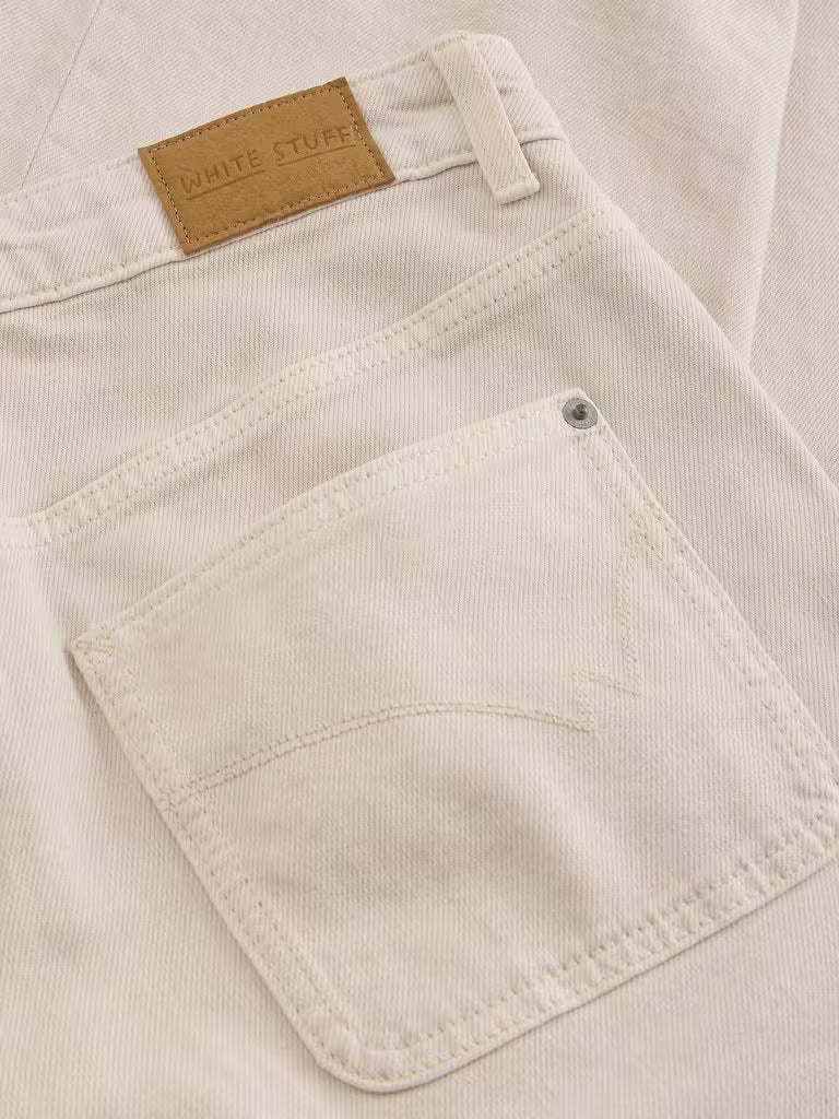 Tia Wide Leg Jeans - winter white.