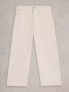 Tia Wide Leg Crop - Cream