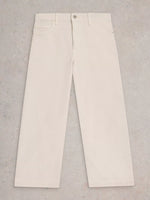 Tia Wide Leg Crop - Cream