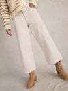 Tia Wide Leg Crop - Cream