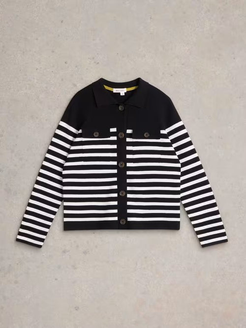 Sara Stripe Knitted Shacket