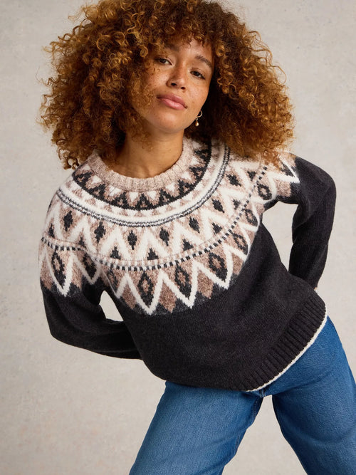 Mono Fairisle Jumper