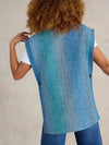 Space dye Knitted Poncho