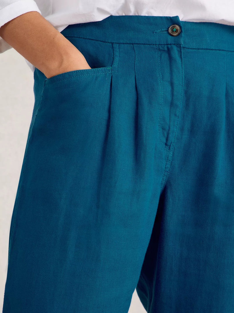 Linen Trouser - Electric  Blue
