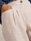 Linen Trouser - Electric  Natural