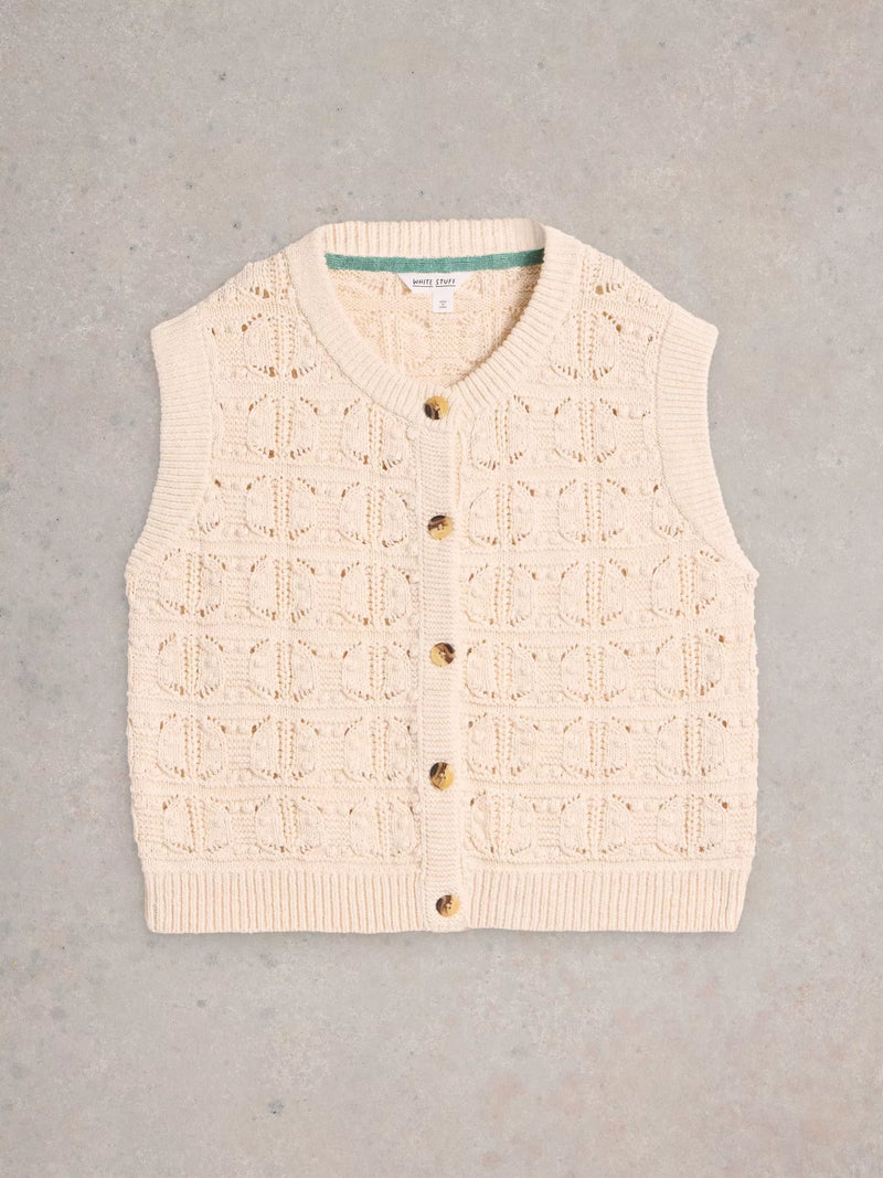 Tessa Tank Cardigan - Ivory