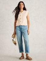 Tessa Tank Cardigan - Ivory