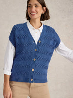 Tessa Tank Cardigan - French Navy