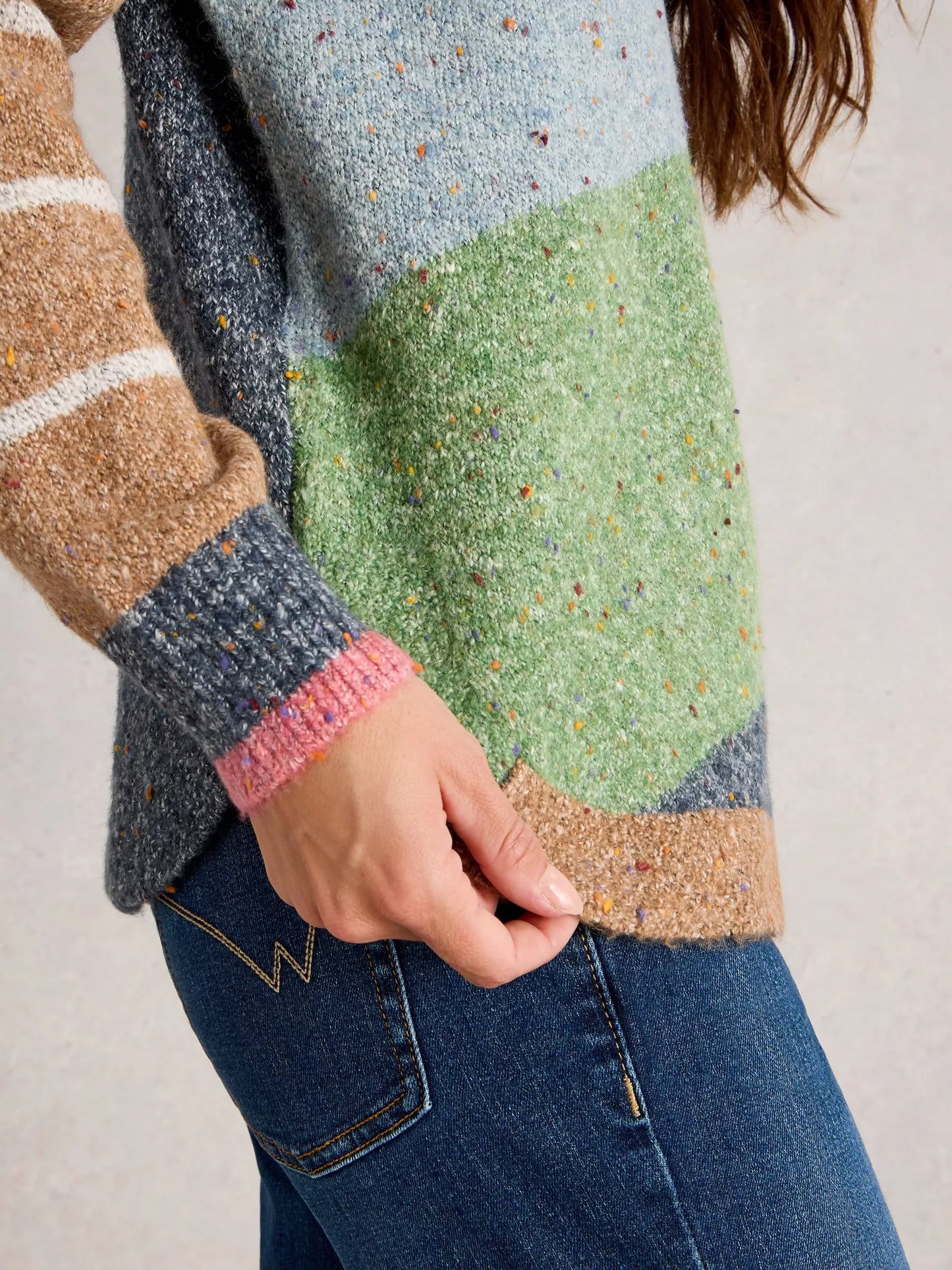 Talia Jumper - Green Mix