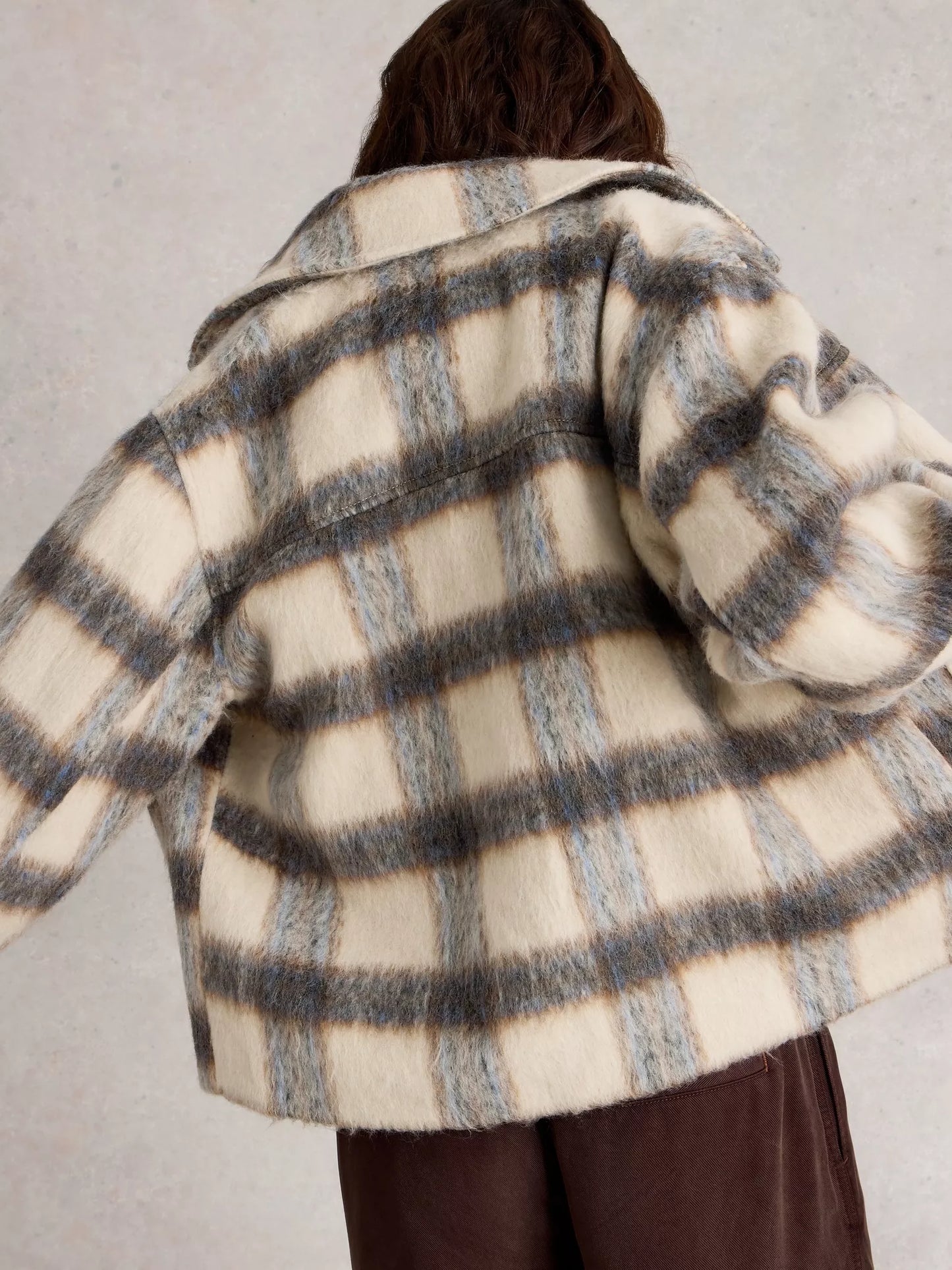 Alexa Check Wool Blend Jacket