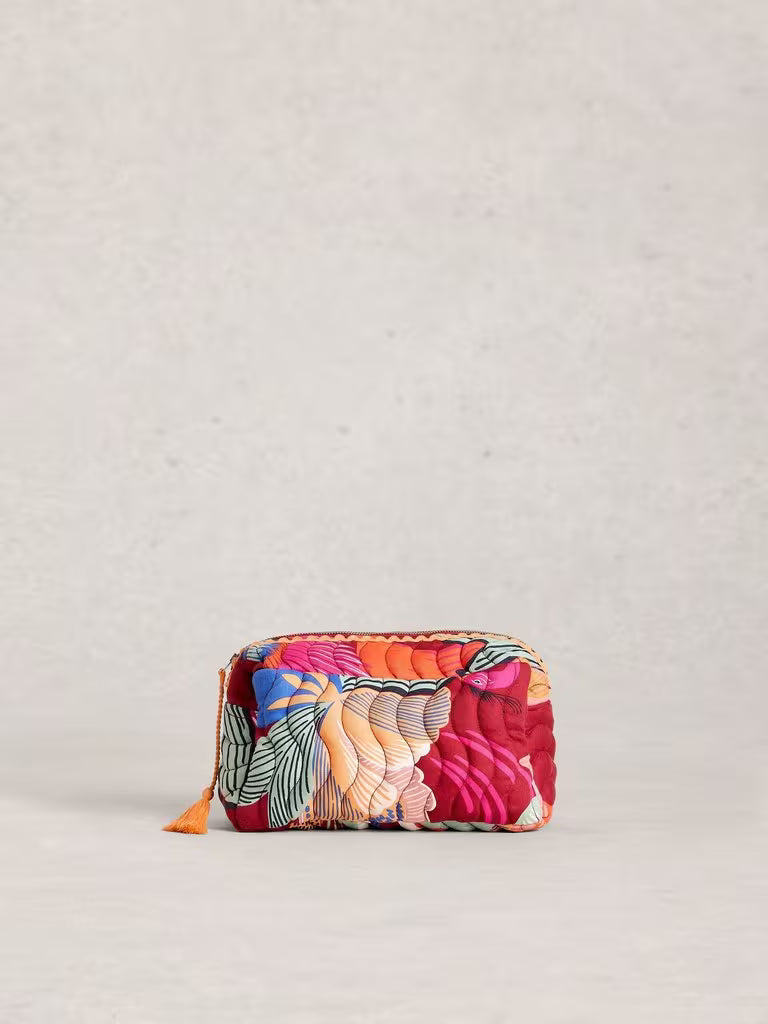 Quilted Wash Bag  - Blue Multi (Copy)