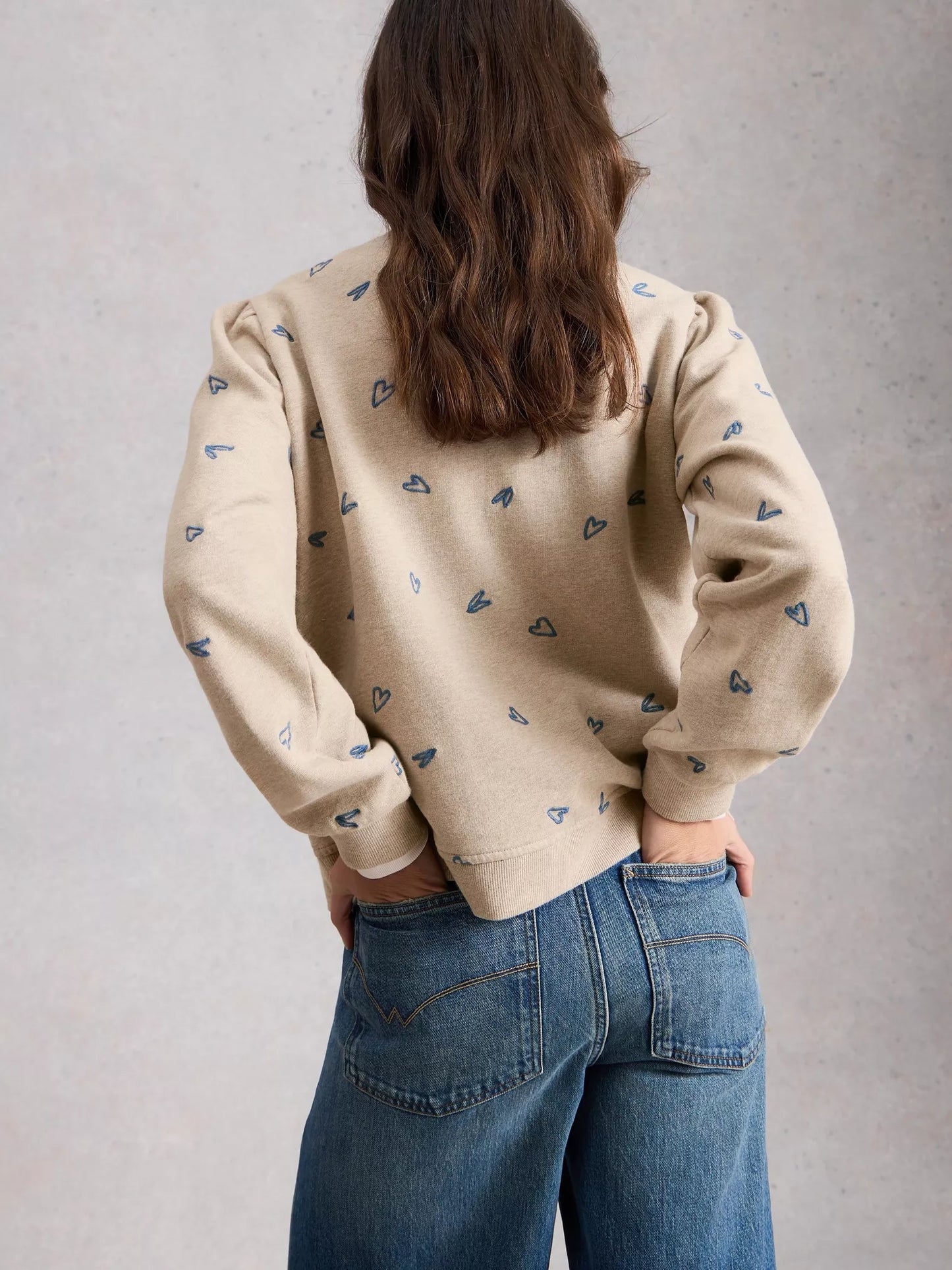 Heart Embroidered Sweater